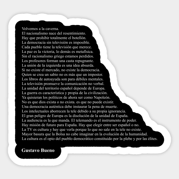 Gustavo Bueno Frases Sticker by qqqueiru